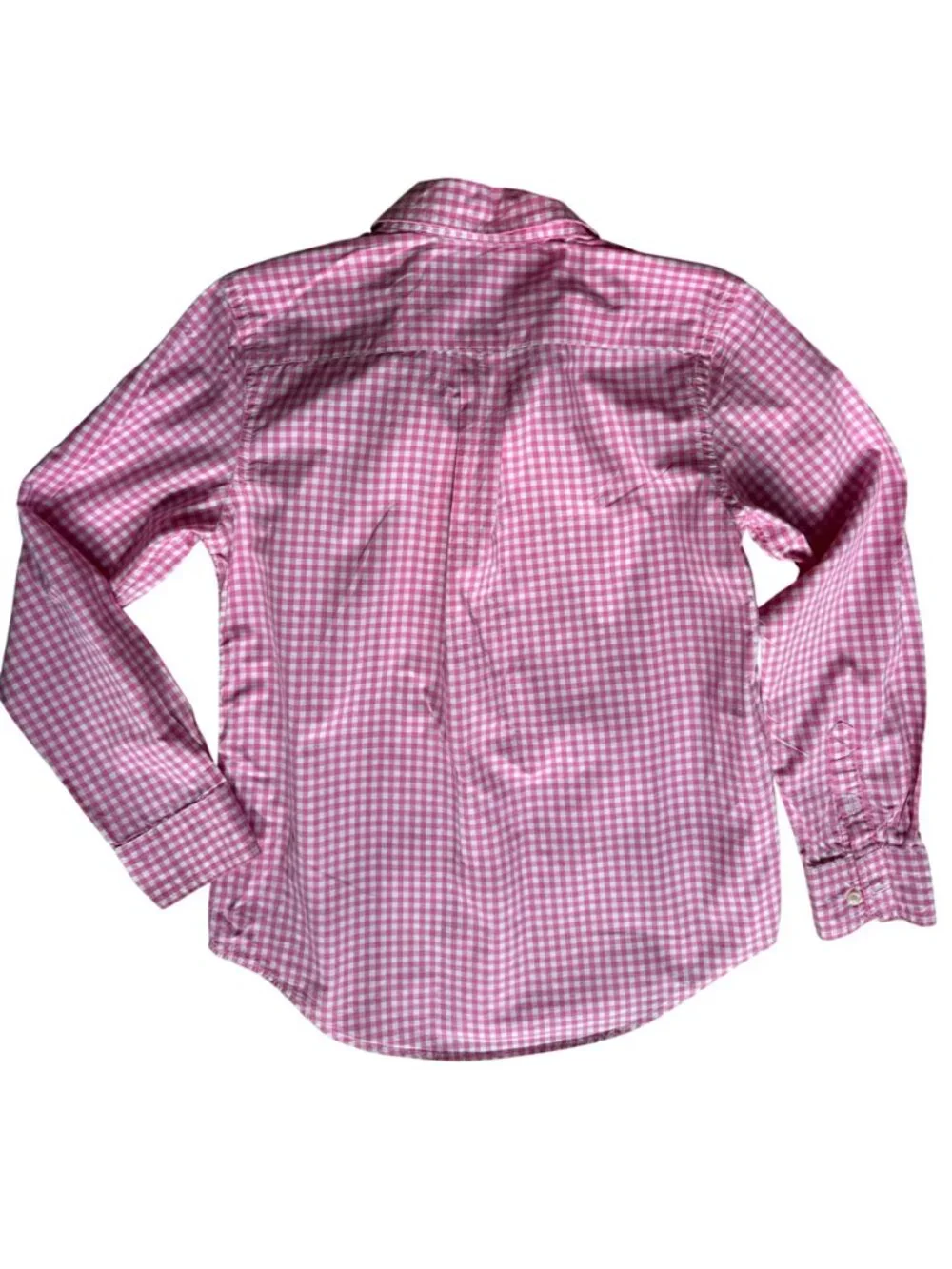 Ralph Lauren Blue Label Boys Shirt Size L / 14 Pink White Gingham LS Button Down
